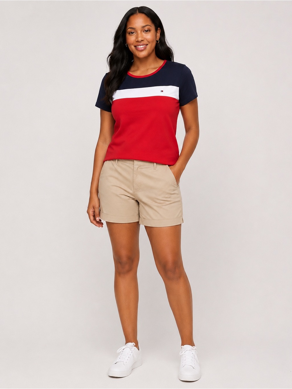 Tommy Hilfiger Outfit Shorts Size 12 Top Size Large